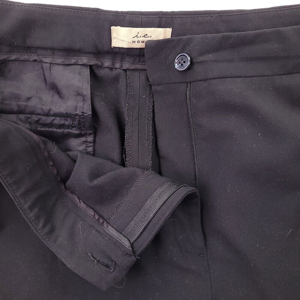 Black Dress Pants Women's Size 20W High-Rise l.e. Brand